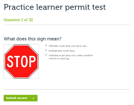 vicroads learners practice test 450x353